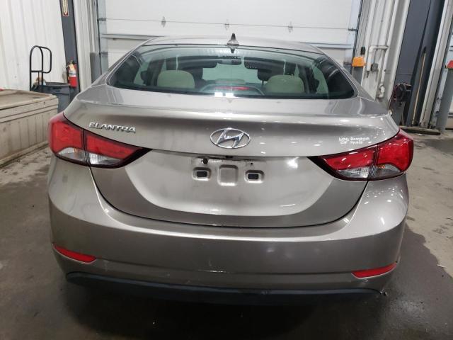 5NPDH4AE1GH653039 - 2016 HYUNDAI ELANTRA SE TAN photo 6