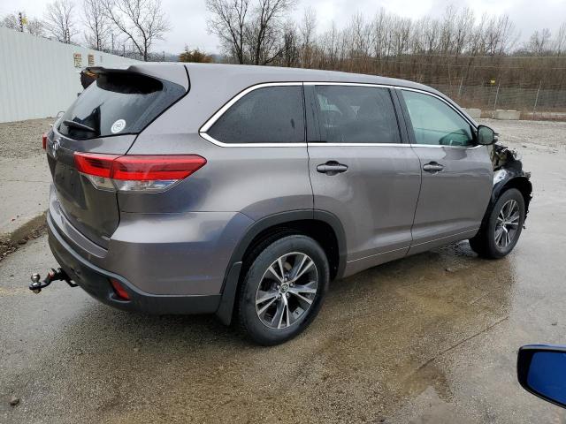 5TDBZRFH0JS883497 - 2018 TOYOTA HIGHLANDER LE GRAY photo 3