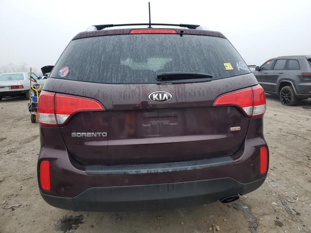 5XYKT4A69EG433862 - 2014 KIA SORENTO LX BURGUNDY photo 6