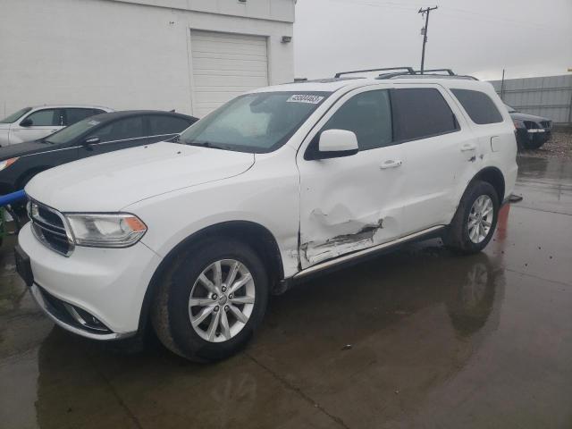 1C4RDJAGXEC552124 - 2014 DODGE DURANGO SXT WHITE photo 1