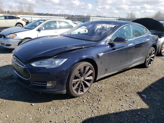 5YJSA1CPXDFP21518 - 2013 TESLA MODEL S Կապույտ լուսանկար 1