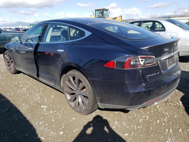 5YJSA1CPXDFP21518 - 2013 TESLA MODEL S Կապույտ լուսանկար 2