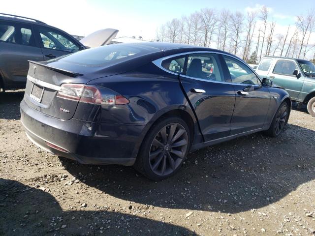 5YJSA1CPXDFP21518 - 2013 TESLA MODEL S Կապույտ լուսանկար 3