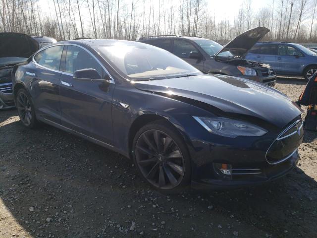 5YJSA1CPXDFP21518 - 2013 TESLA MODEL S Կապույտ լուսանկար 4