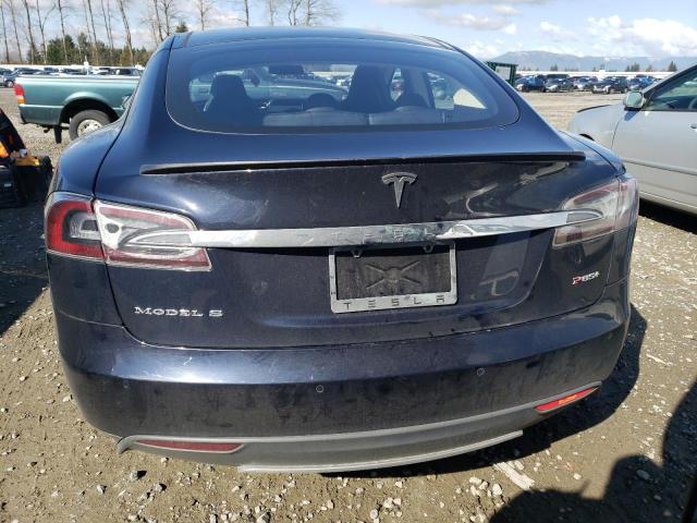 5YJSA1CPXDFP21518 - 2013 TESLA MODEL S Կապույտ լուսանկար 6