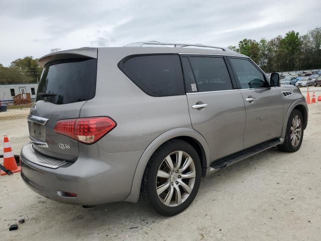 JN8AZ2NF1B9503705 - 2011 INFINITI QX56 SILVER photo 3