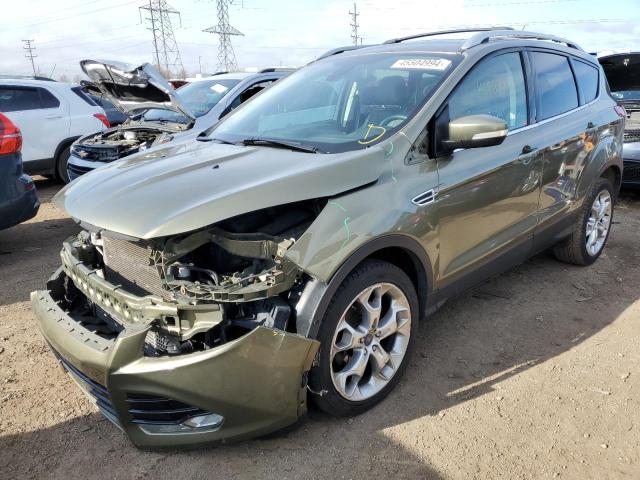 1FMCU9J99DUC68557 - 2013 FORD ESCAPE TITANIUM GREEN photo 1