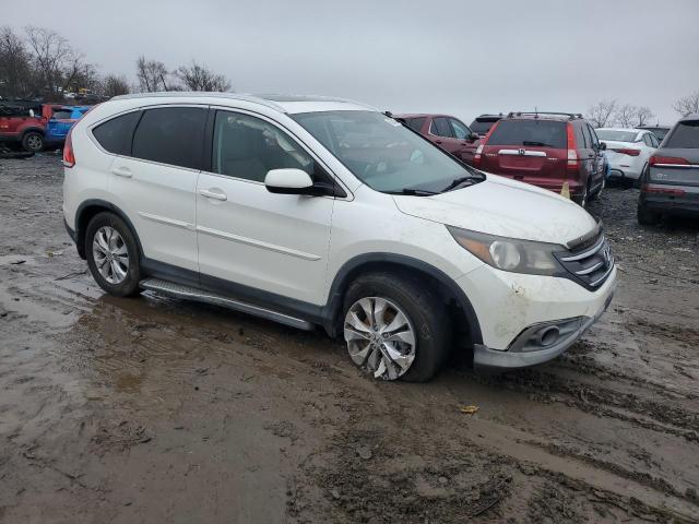 5J6RM4H72EL058504 - 2014 HONDA CR-V EXL WHITE photo 4