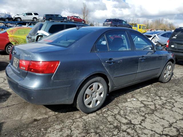 5NPET46C99H472171 - 2009 HYUNDAI SONATA GLS BLUE photo 3