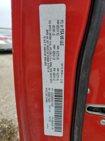 2C3CDXBG4GH174605 - 2016 DODGE CHARGER SE RED photo 12
