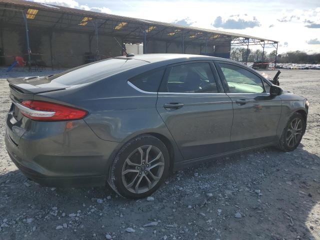 3FA6P0G77HR211948 - 2017 FORD FUSION S GRAY photo 3