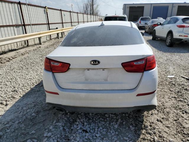 KNAGM4A77F5641662 - 2015 KIA OPTIMA LX WHITE photo 6