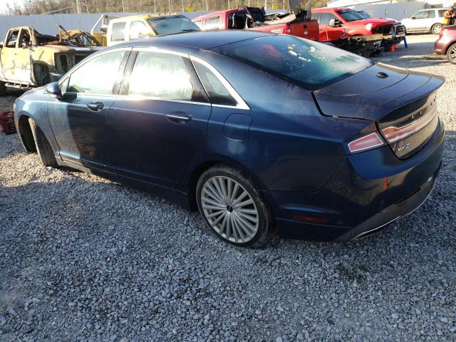 3LN6L5F95HR614389 - 2017 LINCOLN MKZ RESERVE BLUE photo 2