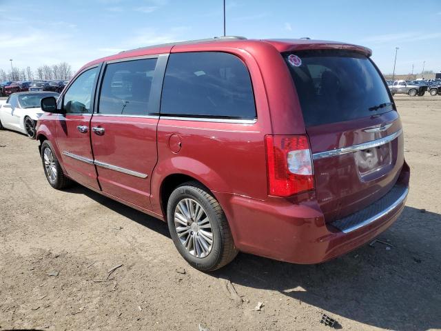 2C4RC1CG9DR616126 - 2013 CHRYSLER TOWN & COU TOURING L RED photo 2