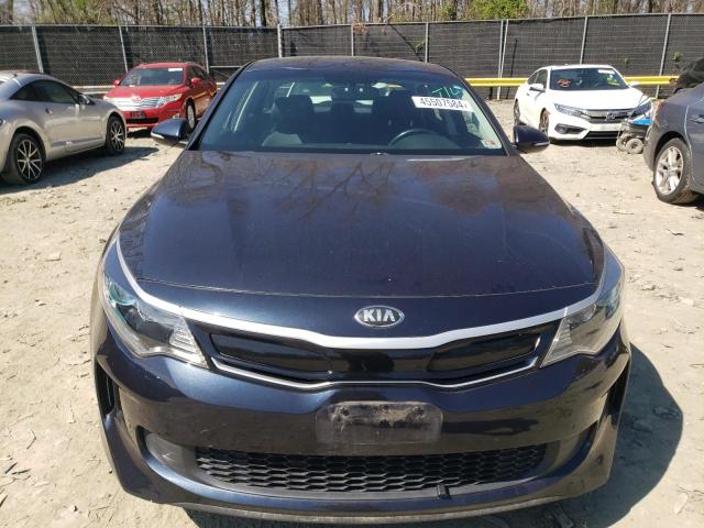 KNAGU4LE8H5014774 - 2017 KIA OPTIMA HYBRID BLUE photo 5