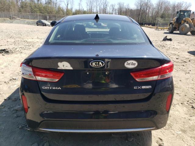 KNAGU4LE8H5014774 - 2017 KIA OPTIMA HYBRID BLUE photo 6