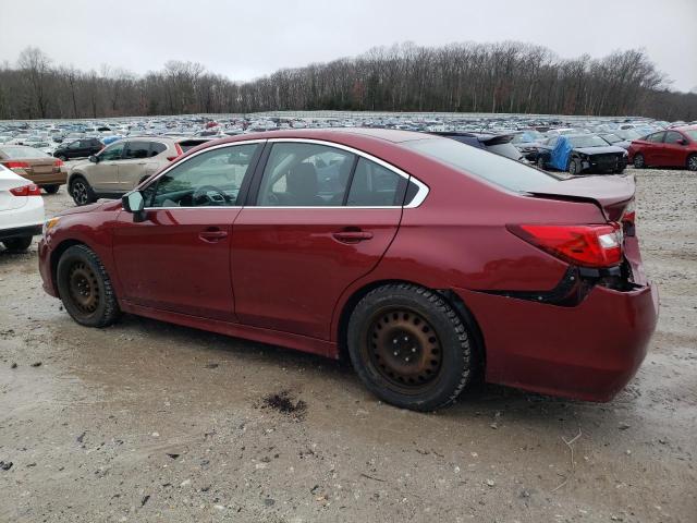 4S3BNAB66H3038053 - 2017 SUBARU LEGACY 2.5I BURGUNDY photo 2