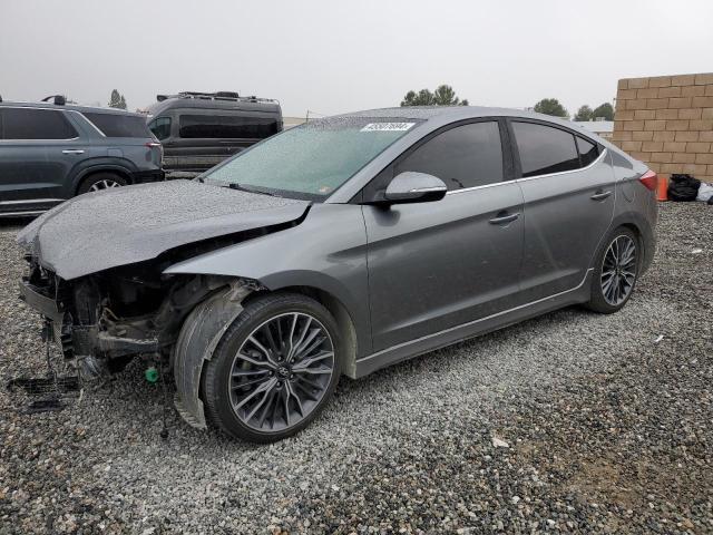 KMHD04LB4JU535554 - 2018 HYUNDAI ELANTRA SPORT GRAY photo 1