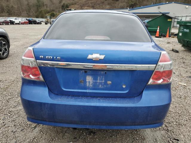 KL1TD56647B178302 - 2007 CHEVROLET AVEO BASE BLUE photo 6