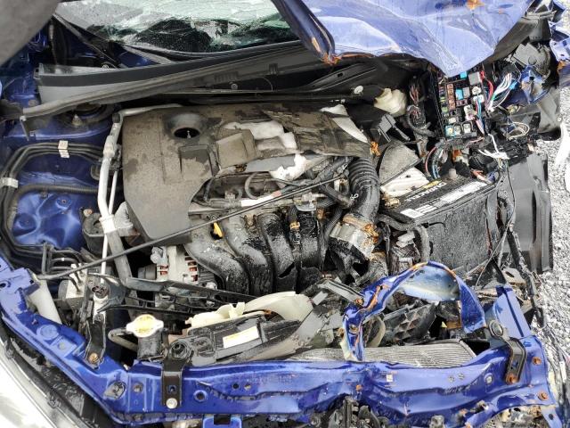 2T1BURHE5FC383420 - 2015 TOYOTA COROLLA L BLUE photo 11