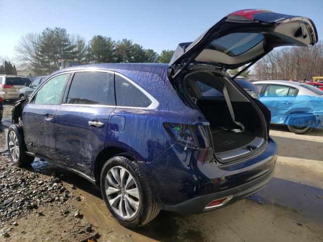 5FRYD4H41FB007733 - 2015 ACURA MDX TECHNOLOGY 蓝色 照片 2