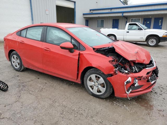 1G1BC5SM4H7101289 - 2017 CHEVROLET CRUZE LS RED photo 4