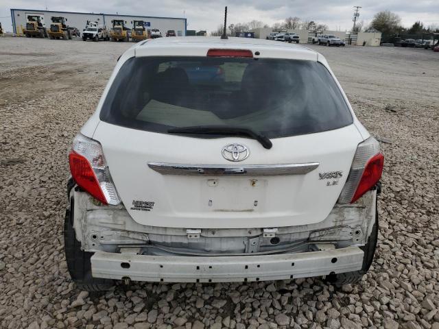 JTDKTUD39ED578710 - 2014 TOYOTA YARIS WHITE photo 6