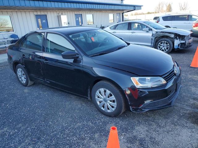 3VW2K7AJ1EM393611 - 2014 VOLKSWAGEN JETTA BASE BLACK photo 4