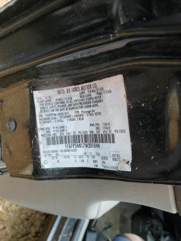 1FAFP34N17W201044 - 2007 FORD FOCUS ZX4 BLACK photo 10