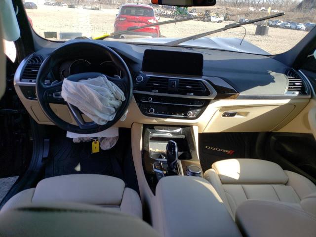 5UXTR9C59KLP93121 - 2019 BMW X3 XDRIVE30I BLACK photo 8