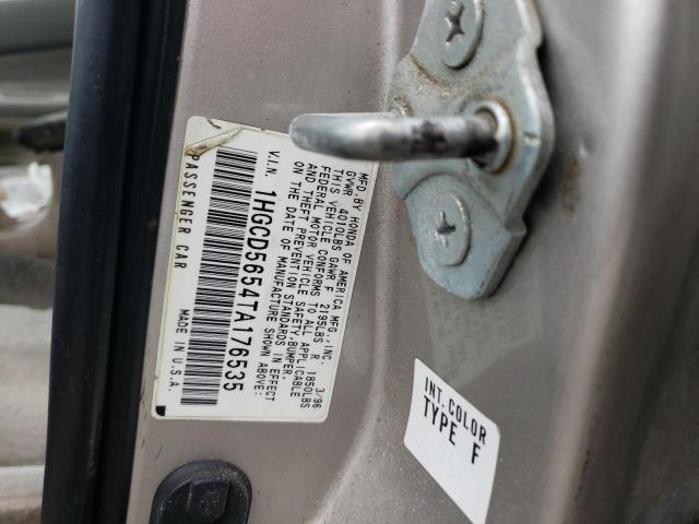 1HGCD5654TA176535 - 1996 HONDA ACCORD EX GOLD photo 12