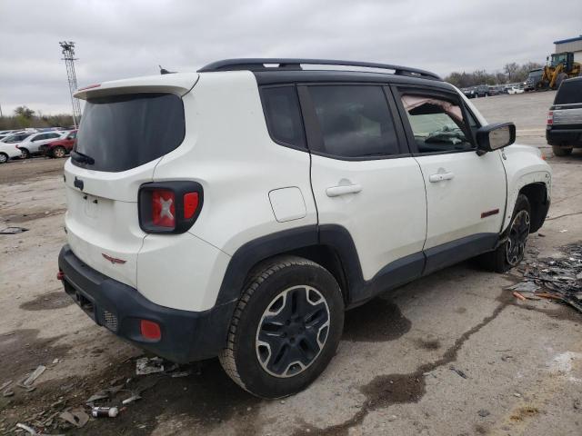 ZACCJBCT6FPB80826 - 2015 JEEP RENEGADE TRAILHAWK WHITE photo 3