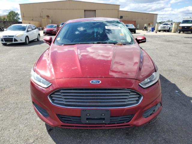 3FA6P0H71DR320530 - 2013 FORD FUSION SE BURGUNDY photo 5