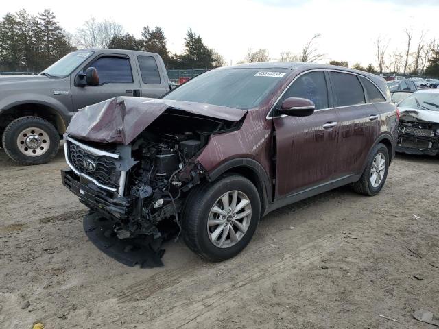 5XYPG4A52KG471608 - 2019 KIA SORENTO LX BURGUNDY photo 1