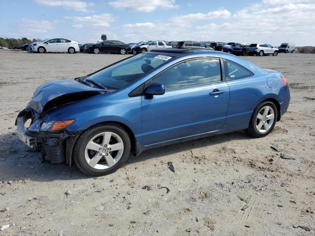 2HGFG12808H510856 - 2008 HONDA CIVIC EX BLUE photo 1