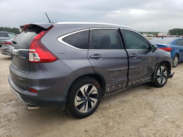 5J6RM4H90FL124339 - 2015 HONDA CR-V TOURING GRAY photo 3