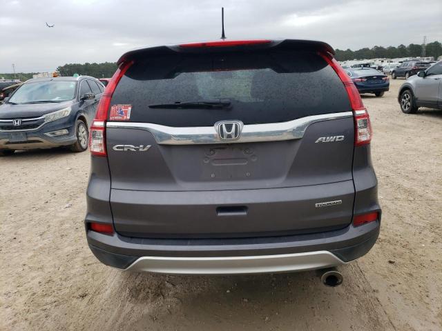 5J6RM4H90FL124339 - 2015 HONDA CR-V TOURING GRAY photo 6