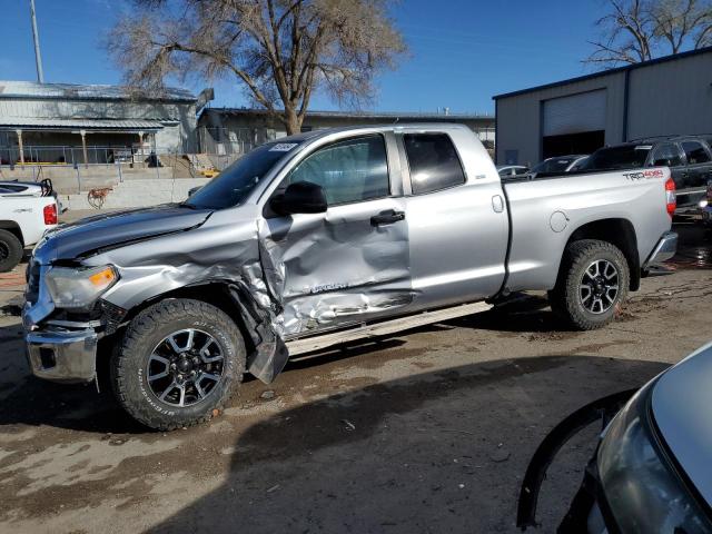 5TFUW5F16FX443055 - 2015 TOYOTA TUNDRA DOUBLE CAB SR/SR5 SILVER photo 1