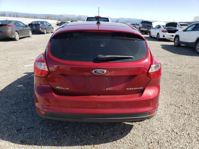 1FADP3N22EL248173 - 2014 FORD FOCUS TITANIUM RED photo 6