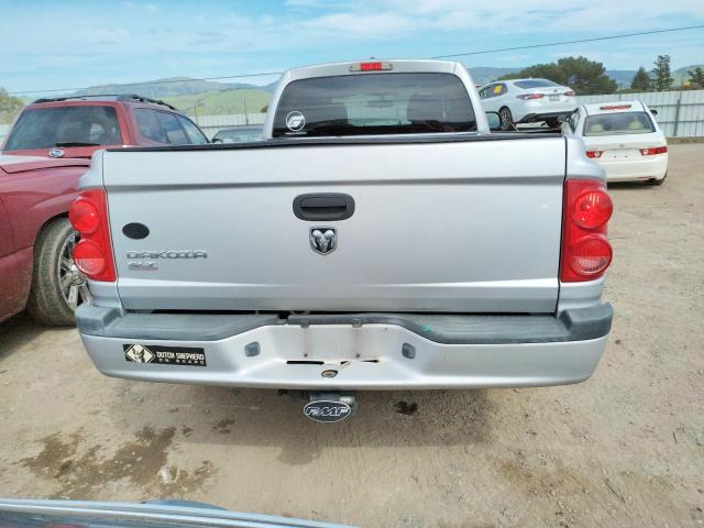 1D7HE42KX7S103103 - 2007 DODGE DAKOTA SLT SILVER photo 6