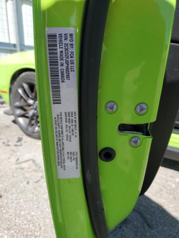 2C3CDZFJ6PH602997 - 2023 DODGE CHALLENGER R/T SCAT PACK GREEN photo 12