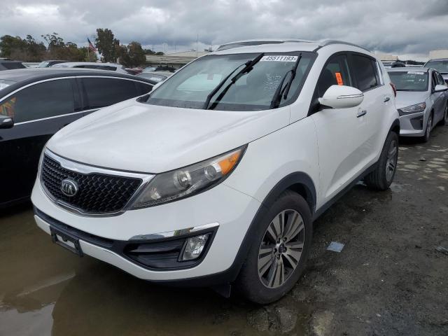 KNDPC3AC7F7728057 - 2015 KIA SPORTAGE EX WHITE photo 1