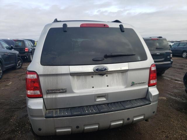 1FMCU4K37CKB45380 - 2012 FORD ESCAPE HYBRID SILVER photo 6