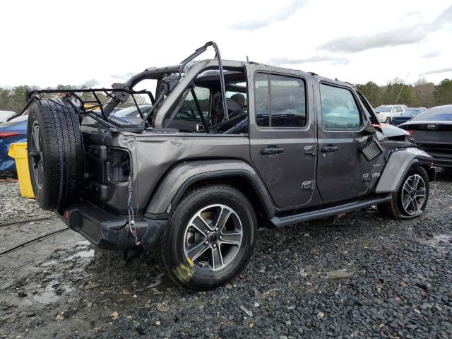 1C4HJXEG1PW585175 - 2023 JEEP WRANGLER SAHARA GRAY photo 3