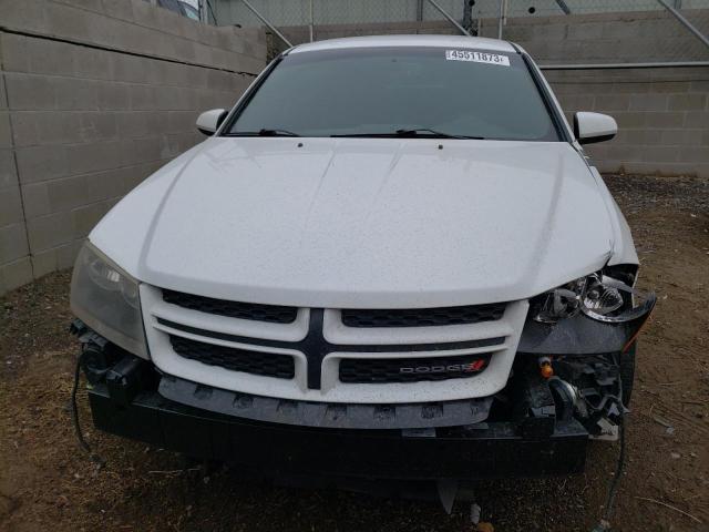 1C3CDZBGXDN590270 - 2013 DODGE AVENGER R/T WHITE photo 5