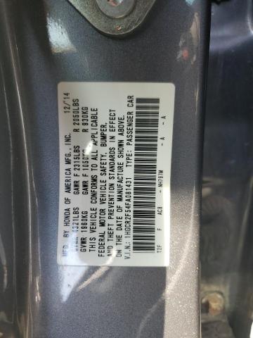 1HGCR2F54FA081431 - 2015 HONDA ACCORD SPORT GRAY photo 12