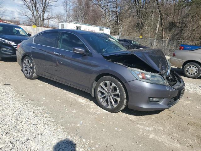 1HGCR2F54FA081431 - 2015 HONDA ACCORD SPORT GRAY photo 4