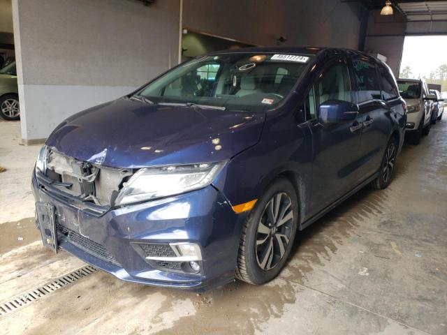 5FNRL6H92KB116535 - 2019 HONDA ODYSSEY ELITE BLUE photo 1