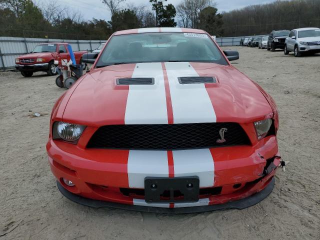 1ZVHT88S975230810 - 2007 FORD MUSTANG SHELBY GT500 RED photo 5