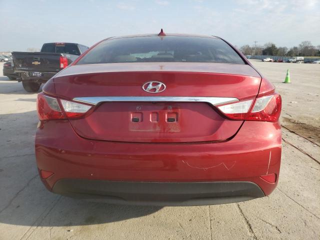 5NPEB4AC5EH904162 - 2014 HYUNDAI SONATA GLS RED photo 6